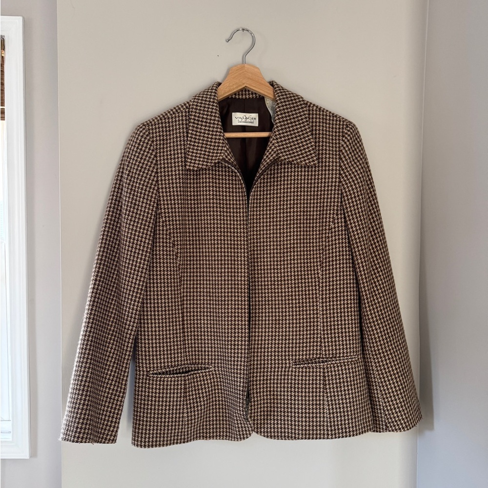 VINTAGE VILLAGER zip up blazer